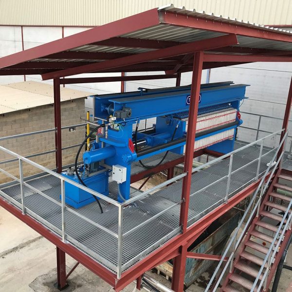 Overhead filter presses Mak Process